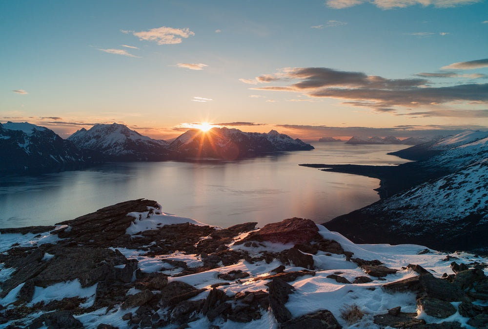 De middernachtzon achterna in Scandinavië
