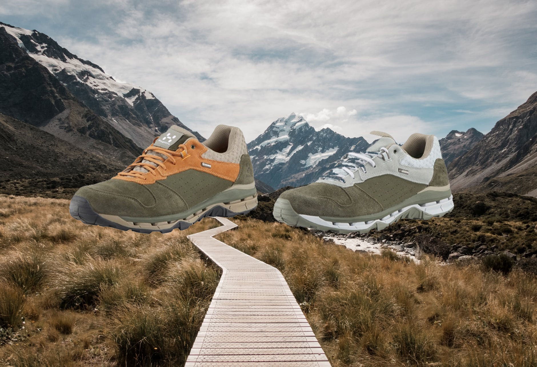 Waterdichte wandelschoen die rondom ademt