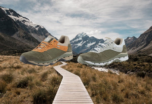 Waterdichte wandelschoen die rondom ademt