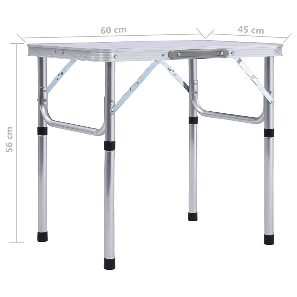 Campingtafel Inklapbaar 60X45 Cm Aluminium