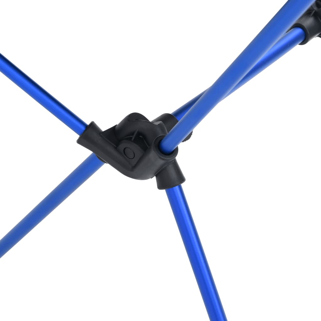 Campingstoel Inklapbaar Pvc En Aluminium Zwart