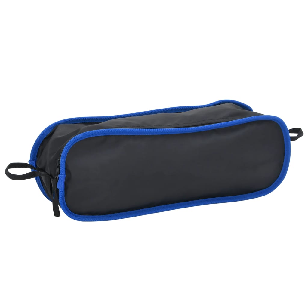 Campingstoel Inklapbaar Pvc En Aluminium Zwart