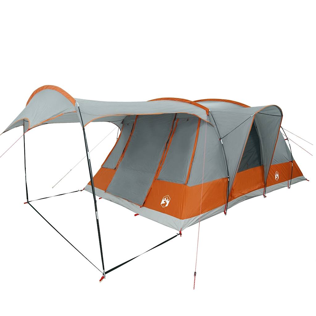 Tunneltent 5-Persoons Waterdicht Grijs En Oranje
